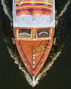 exploring backwaters on houseboat